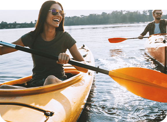 Spływ kajakowy po rzece Sannie